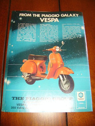 1981 vespa scooter ***original ad***