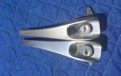 Porsche 911 912 68-73 chrome door handles pair