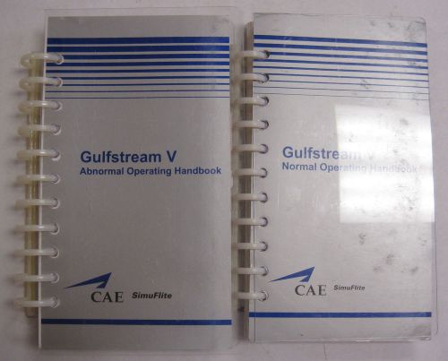 Gulfstream v normal operating handbook &amp; abnormal operating handbook simuflite