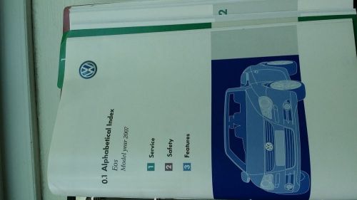 Vw eos 2007 manual