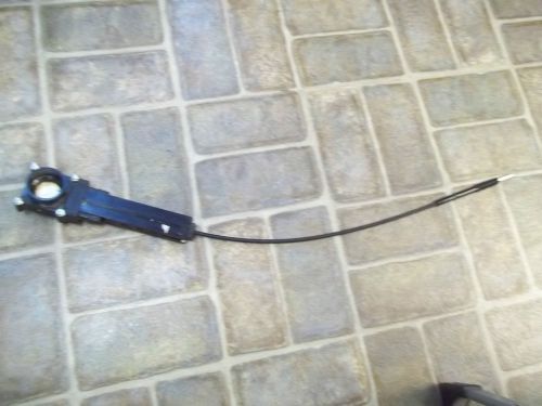 Rv gray 1-1/2" remote dump valve with 24" extension