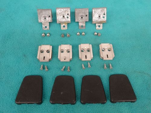 1970-71 challenger, cuda, shoulder belt holder brackets, trim covers, &amp; hardware