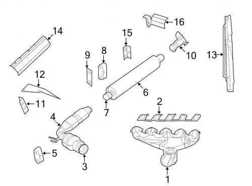 Chrysler oem dodge exhaust heat shield 05290149ac image 12