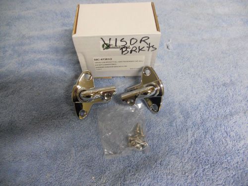 59 60 61 62 63  chevy full size sunvisor brackets new pair