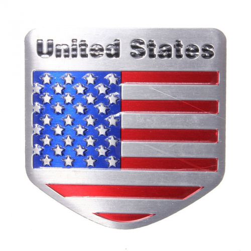 Hot us usa american flag metal auto refitting car badge emblem decal sticker