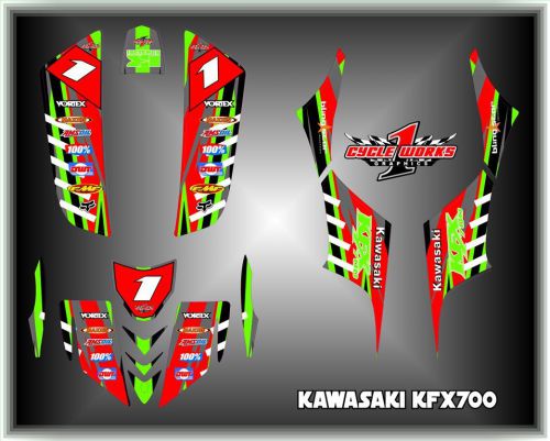 Kawasaki kfx700 700 semi custom graphics kit sata4