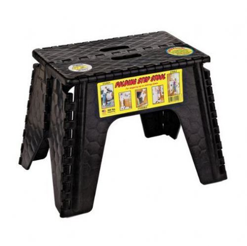 New black ez-fold step stool for rv / camper / trailer / motorhome (12&#034; tall)