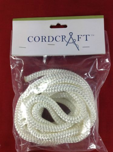 Fender line pair 3/8" x 5' white braid on braid nylon boat rope cordcraft