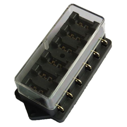 E support car truck 6 way circuit standard ato blade fuse box block holder 12...