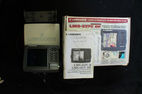 Lowrance fishfinder depth finder with cover mounting bracket untested