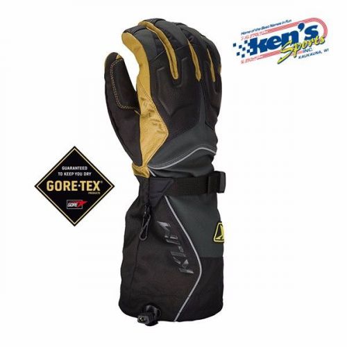 Klim black summit gore-tex winter snowmobile gloves, 3088-000-000, **closeout**