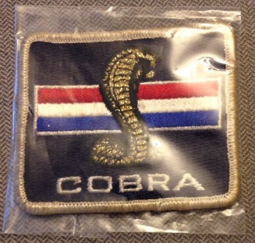Vintage shelby cobra red white blue snake patch rare