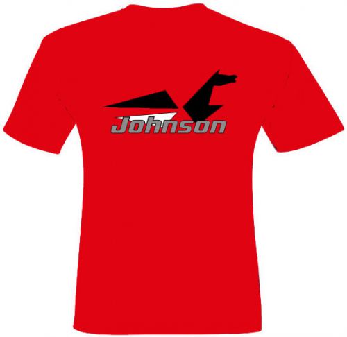 Oem brp johnson vintage seahorse red short sleeve t-shirt medium