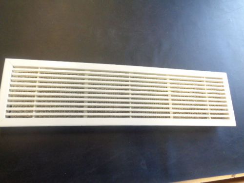 Air vent cover with filter off white aluminum 25 7/8&#034; x 6 7/8&#039; marine boat