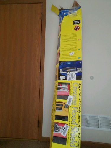 Auto ventshade avs 680941 chrome hood shield bug deflector for ford f-150