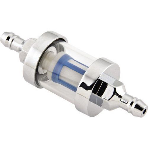 Bikemaster 5/16" chrome fuel filter - hf-109008