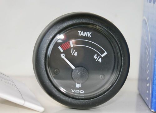 New vdo no2-222-112d fuel tank level 12vdc 2-1/16" gauge 10-180 ohm supra boat