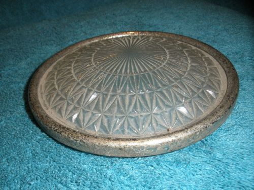 Vintage 1920s 1930s dome light lens &amp; bezel packard cadillac chrysler lincoln gm