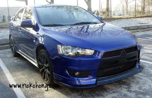 2008 to 2015 mitsubishi lancer gts es custom front bumper nose overlay x style