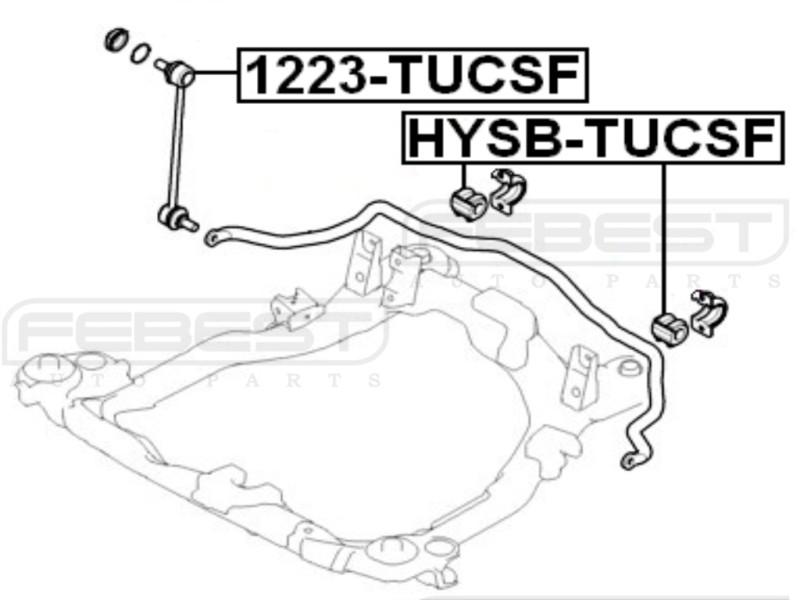 FRONT SWAY BAR LINK - HYUNDAI TUCSON 2004-2010 OEM: 54830-2E100, US $16.95, image 2