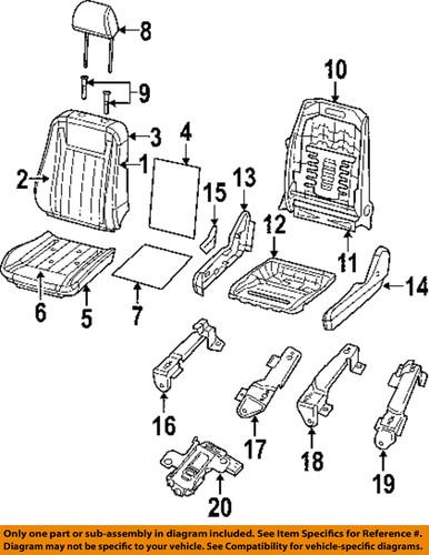 Chrysler oem 1nv191d1aa front seat-anchor cover