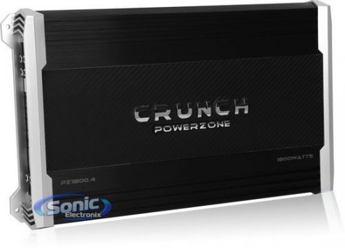 Crunch pz1800-4 1800w 4-channel powerzone series class ab car amplifier