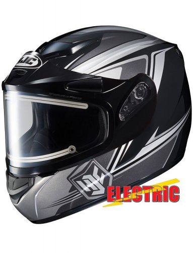 Hjc cs-r2 seca snow helmet w/electric shield silver/black