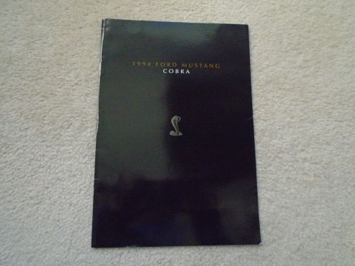 1994 ford mustang svt cobra deluxe rare sales brochure