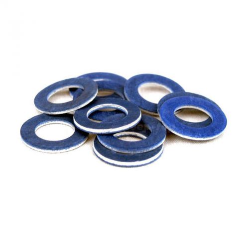 10 pcs genuine toyota oil drain plug gaskets (qty10) - 90430-12031 blue k0tg