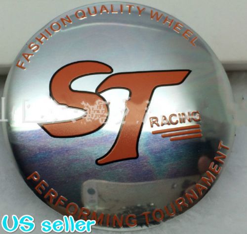 4x fit  ford st sports  wheel caps alloy  emblem  stickers 56mm 3d
