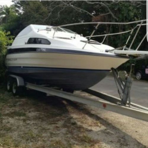 1992 22ft boat - bayliner ciera 2255 with continental trailer