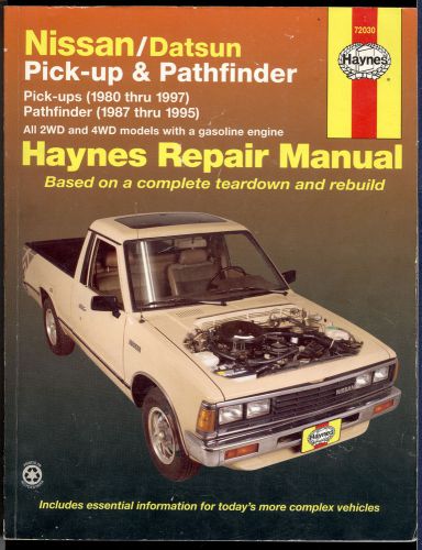 Nissan datsun pickup pathfinder 1980-97 haynes repair manual maintenance overhau