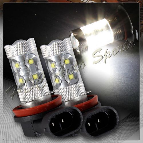 2x ford honda lexus h11 white 10 led 50w projector low beam fog light bulbs