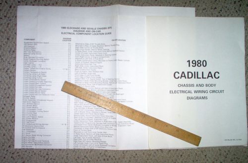 1980 cadillac eldorado body wiring diagrams factory oem gm