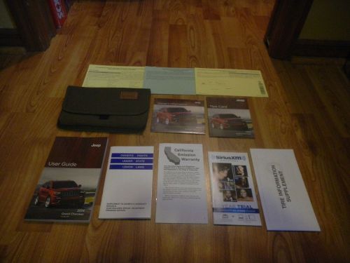 2014 jeep grand cherokee owners manual set with case + free shipping