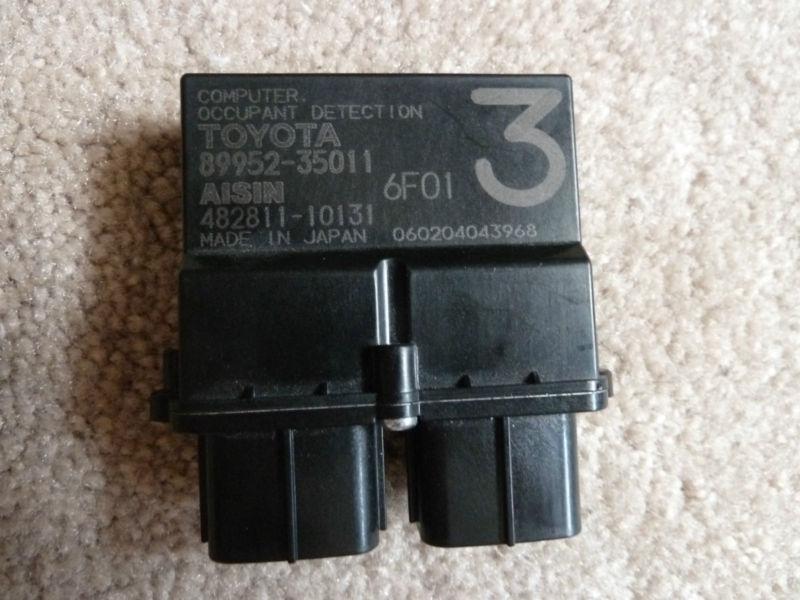 05-08 toyota passenger seat occupant detector air bag 89952-35011 bcm detection