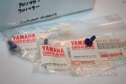 3 yamaha nos pwc steering pad screws blue 1994 wave raider 700 ra700 90149-05902
