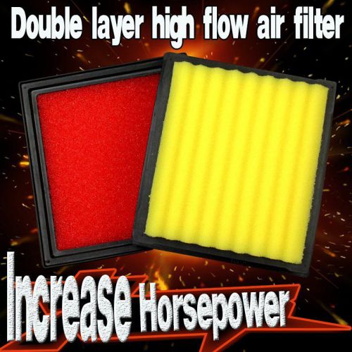 2pcs high flow air filter fit infiniti g37 g25 g35 2007-2013 (match kn 33-2399)