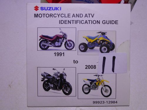 Suzuki motorcycle &amp; atv identification guide 1991-2008 cd ..#11