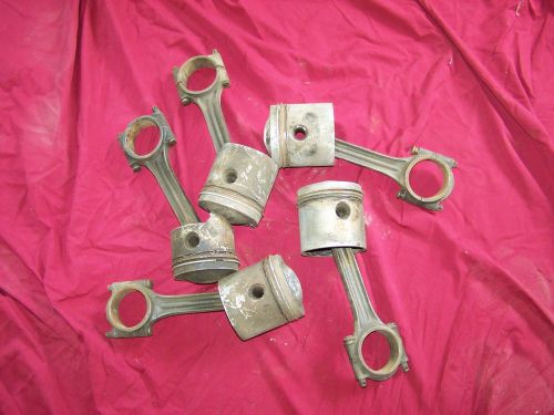 1962-1964 jaguar e-type rods &amp; pistons only 5 used oem 63 jaguar xke