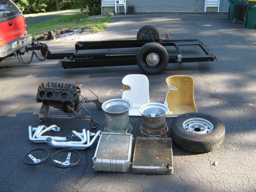 Vintage sprint car, trailer, race car, micro sprint, sprint car, hot rod, motor