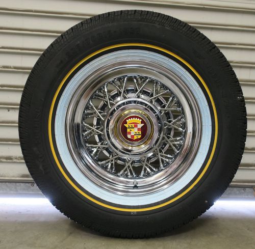 Cadillac or buick wire wheel vogue tire pkg roadster 15 x 6&#034; vogue p235/70r15
