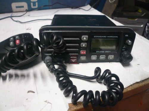 Standard horizon gx1000s eclipse dsc+ vhf radio   black + microphone read ad