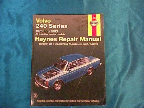 Haynes repair manual  volvo 240 242 244 245 * 1976 1977 1978 1979 1980 1981-1993