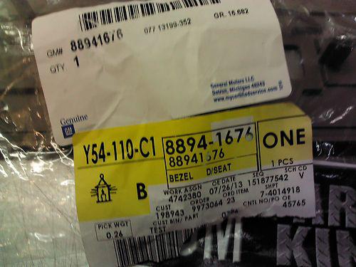 GM OEM 88941676 Seats & Tracks-Bezel, US $18.44, image 3