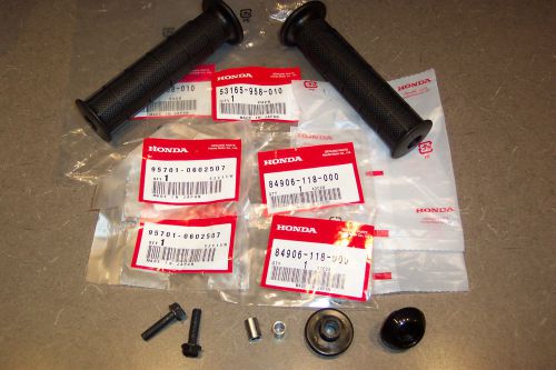 1983-87 honda atc 200x 250r 350x hand grip kit bar end caps hardware oem