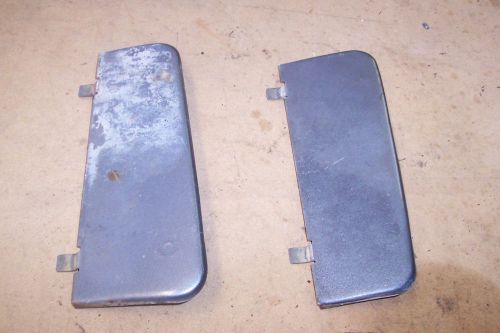 Pontiac fiero rear bumper heat shields pair left and right metal w/nuts