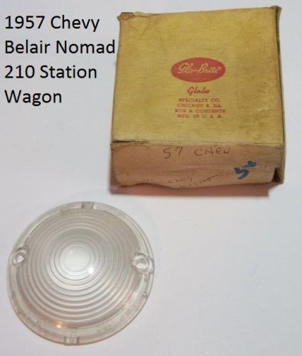 1957 chevrolet parking light lens glo-brite made in u.s.a. lot of 1 lens