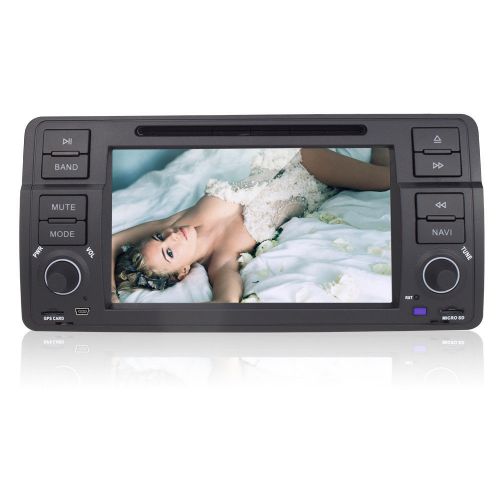 For bmw e46 318 320 325 car dvd player gps navigation 1din radio rds stereo swc