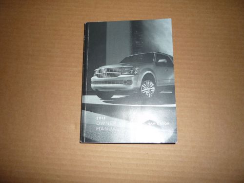 2013 lincoln navigator owner’s manual set